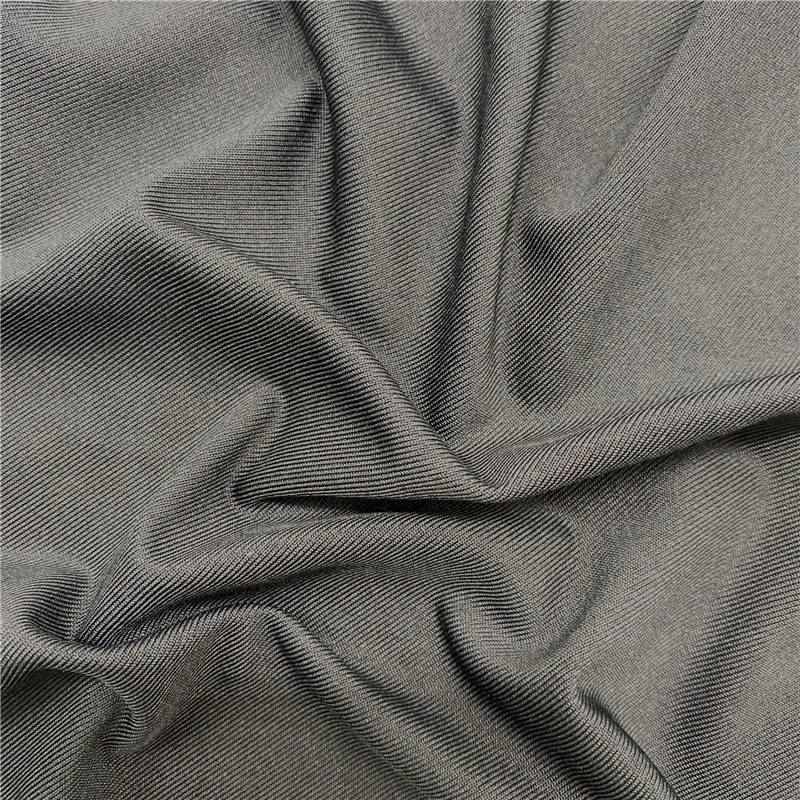 Polyester Spandex Elastic Stretch Single Jersey Fabric for Sportswear Garment