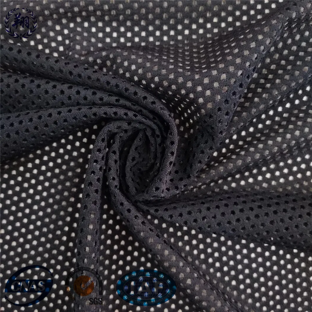 Wholesale Breathable Polyester Spandex Mesh Knit Fabric