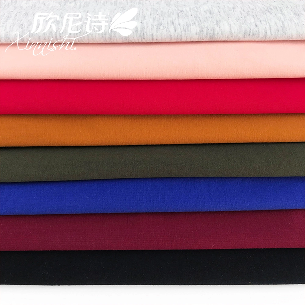100% Cotton Jersey Fabric Weft Knitted Plain Textile Fabric for Underwear Bra Sportswear Garment