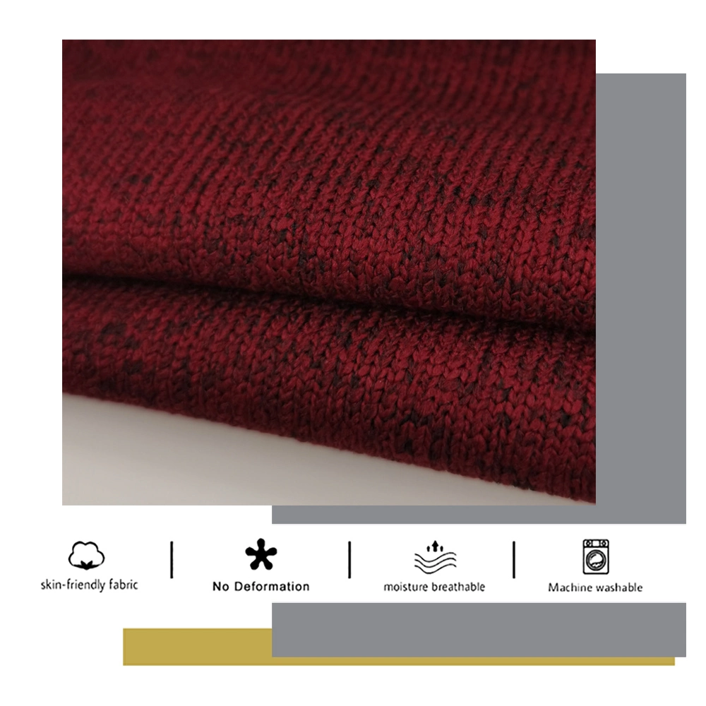 Napped Fabric Supplier Textile Garment Fabric for Sweater Coarse Needle Fabric Tear-Resistant 100%Polyester Cation Slub Fleece Knit Fabric Jersey Knitted Fabric