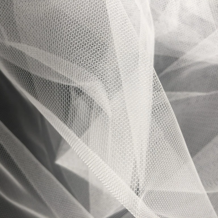 Nylon Tulle Mesh Fabric for Embroidery